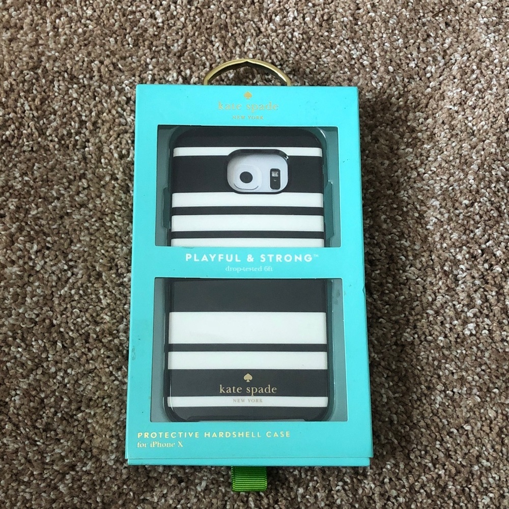 Kate Spade protective hardshell phone case iPhone X New in box